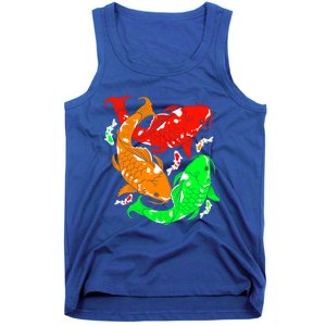 Colorful Koi Fish Family Fish Funny Gift Tank Top