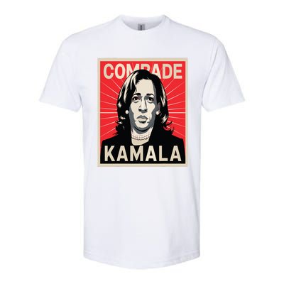 Comrade Kamala Funny Political Wearing Pearls Softstyle® CVC T-Shirt