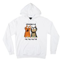 Commalalala Kamala Funny Cats Christmas Election 2024 Hoodie