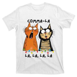 Commalalala Kamala Funny Cats Christmas Election 2024 T-Shirt