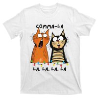 Commalalala Kamala Funny Cats Christmas Election 2024 T-Shirt