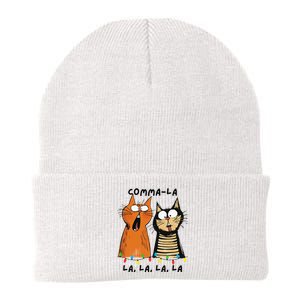 Commalalala Kamala Funny Cats Christmas Election 2024 Knit Cap Winter Beanie