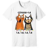 Commalalala Kamala Funny Cats Christmas Election 2024 Premium T-Shirt