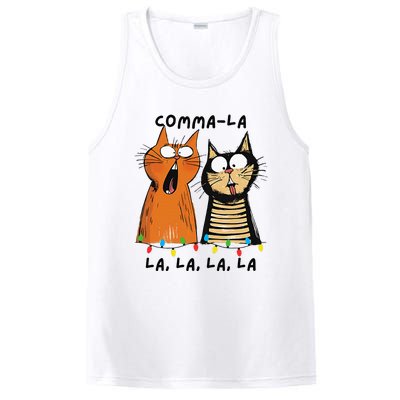 Commalalala Kamala Funny Cats Christmas Election 2024 PosiCharge Competitor Tank