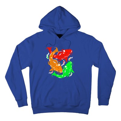 Colorful Koi Fish Family Fish Gift Hoodie