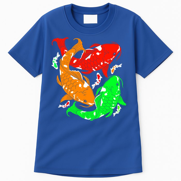 Colorful Koi Fish Family Fish Gift Tall T-Shirt