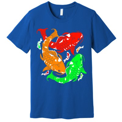 Colorful Koi Fish Family Fish Gift Premium T-Shirt