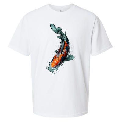 Cute Koi Fish Design For Men Women Kids Japanese Koi Fish Sueded Cloud Jersey T-Shirt