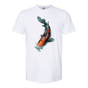 Cute Koi Fish Design For Men Women Kids Japanese Koi Fish Softstyle CVC T-Shirt