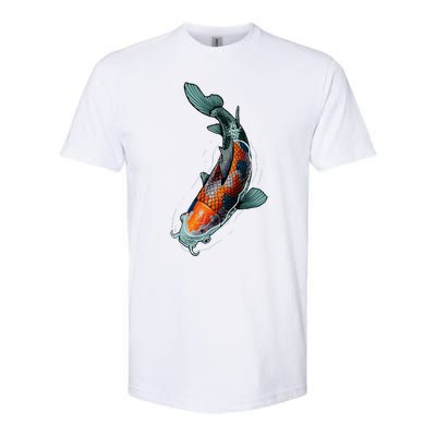 Cute Koi Fish Design For Men Women Kids Japanese Koi Fish Softstyle® CVC T-Shirt