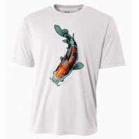 Cute Koi Fish Design For Men Women Kids Japanese Koi Fish Cooling Performance Crew T-Shirt