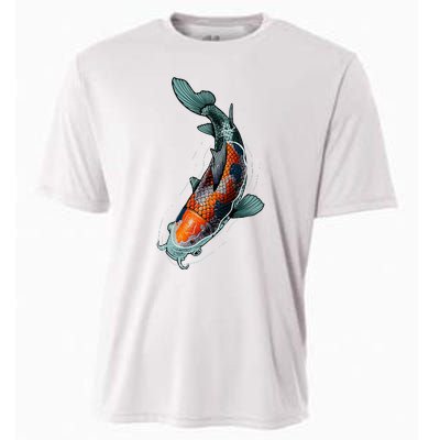 Cute Koi Fish Design For Men Women Kids Japanese Koi Fish Cooling Performance Crew T-Shirt