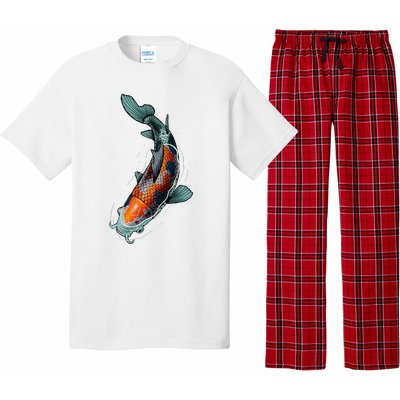 Cute Koi Fish Design For Men Women Kids Japanese Koi Fish Pajama Set