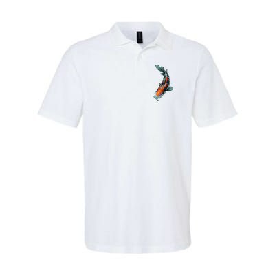 Cute Koi Fish Design For Men Women Kids Japanese Koi Fish Softstyle Adult Sport Polo