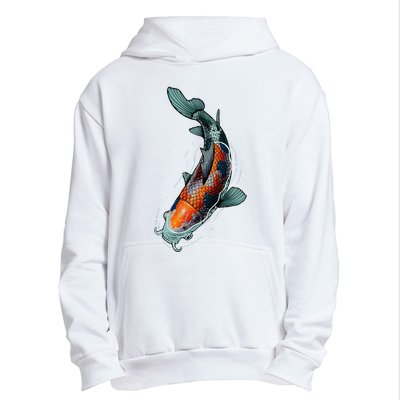 Cute Koi Fish Design For Men Women Kids Japanese Koi Fish Urban Pullover Hoodie