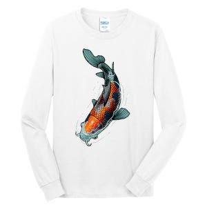 Cute Koi Fish Design For Men Women Kids Japanese Koi Fish Tall Long Sleeve T-Shirt