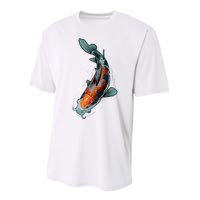 Cute Koi Fish Design For Men Women Kids Japanese Koi Fish Performance Sprint T-Shirt