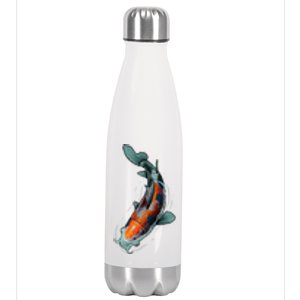 Cute Koi Fish Design For Men Women Kids Japanese Koi Fish Stainless Steel Insulated Water Bottle