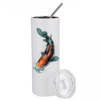 Cute Koi Fish Design For Men Women Kids Japanese Koi Fish Stainless Steel Tumbler