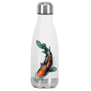 Cute Koi Fish Design For Men Women Kids Japanese Koi Fish Stainless Steel Insulated Water Bottle