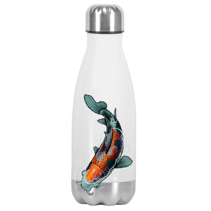 Cute Koi Fish Design For Men Women Kids Japanese Koi Fish Stainless Steel Insulated Water Bottle