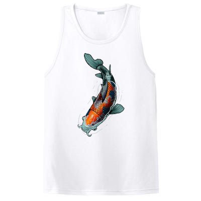 Cute Koi Fish Design For Men Women Kids Japanese Koi Fish PosiCharge Competitor Tank