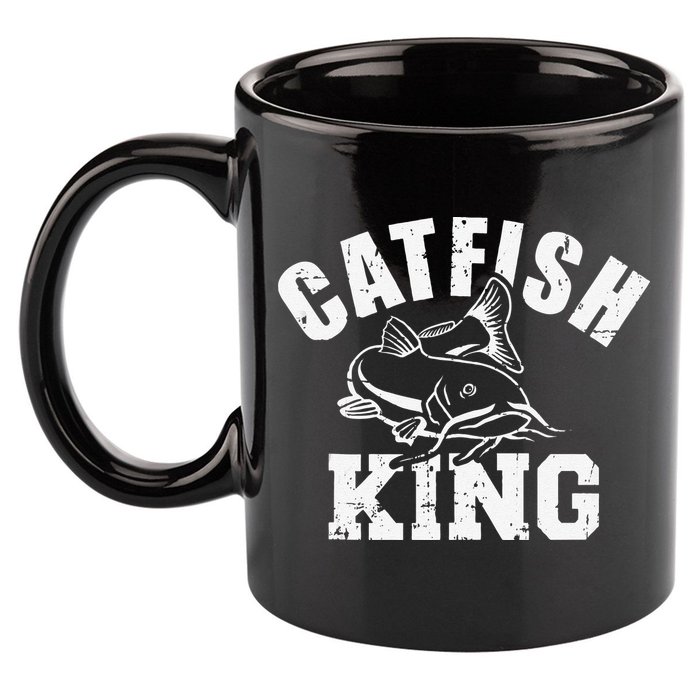 Catfish King Fishing 11oz C Handle Ceramic Mug
