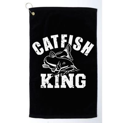Catfish King Fishing Golf Towel