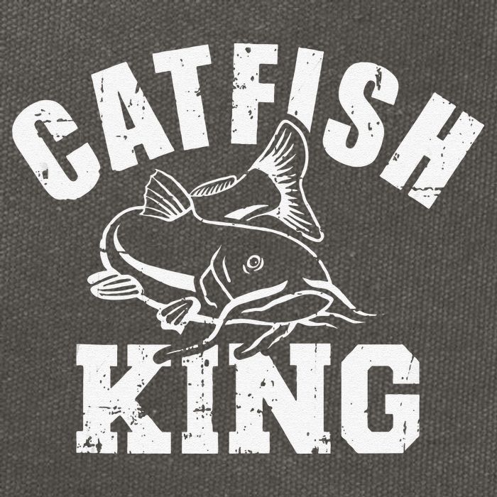 Catfish King Fishing Cotton Canvas Backpack