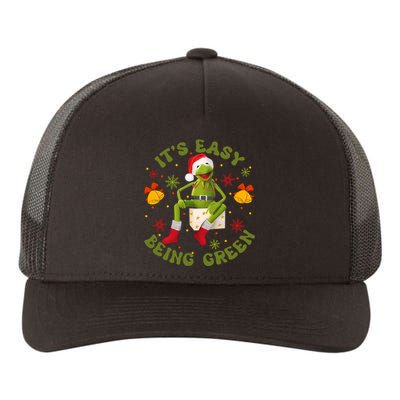 Christmas Kermit Frog Its Easy Being Green Christmas Kermit Frog Yupoong Adult 5-Panel Trucker Hat