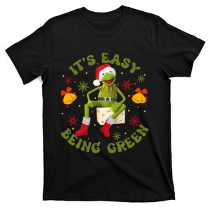 Christmas Kermit Frog Its Easy Being Green Christmas Kermit Frog T-Shirt