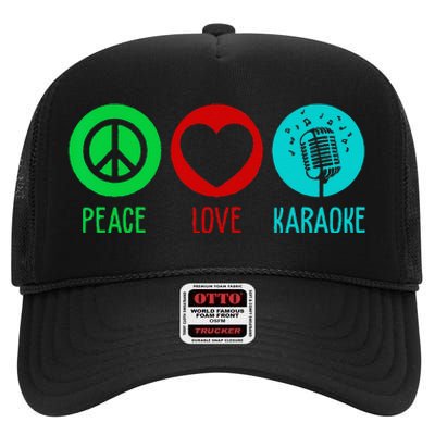 Cool Karaoke For  Singer Singing KTV Karaoke Lovers High Crown Mesh Back Trucker Hat