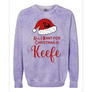 Christmas Keefe For Keeper Fans Of The Lost Cities Colorblast Crewneck Sweatshirt