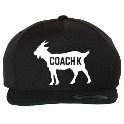 Coach K Goat Wool Snapback Cap