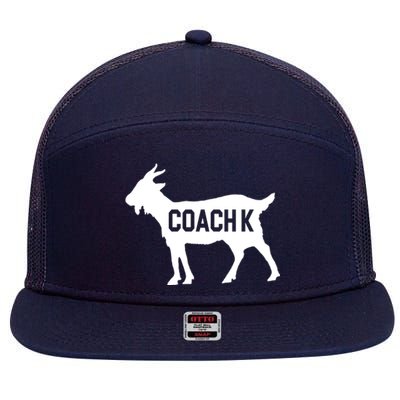 Coach K Goat 7 Panel Mesh Trucker Snapback Hat