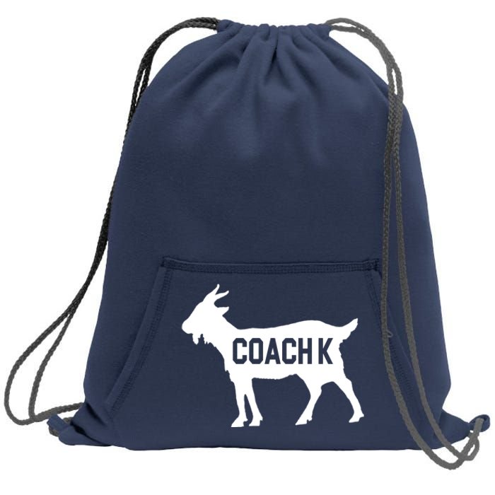 Coach K Goat Sweatshirt Cinch Pack Bag