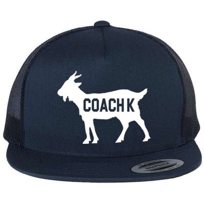 Coach K Goat Flat Bill Trucker Hat