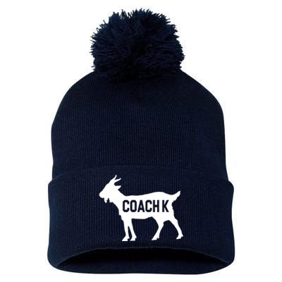 Coach K Goat Pom Pom 12in Knit Beanie