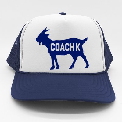 Coach K Goat Trucker Hat