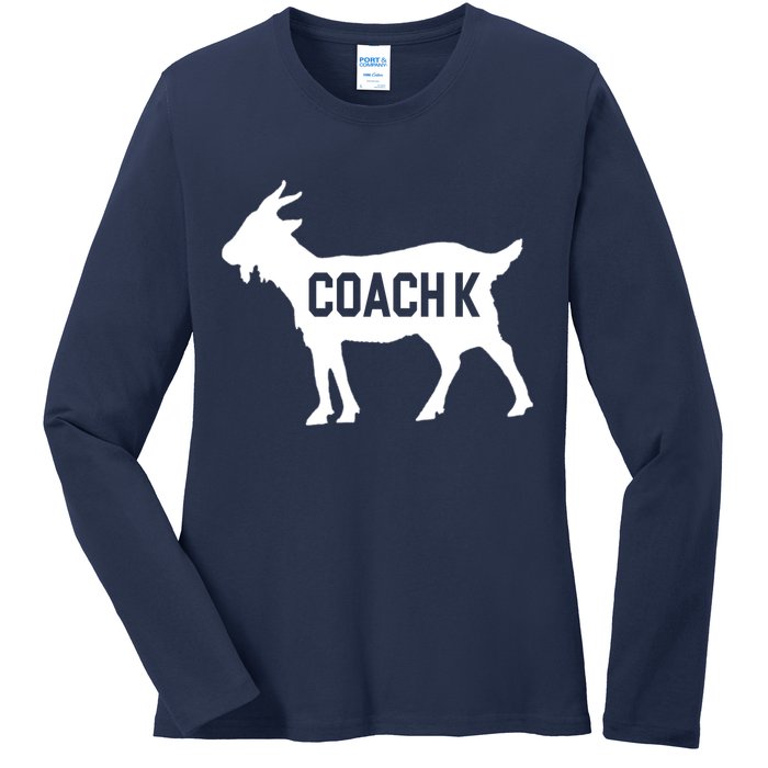 Coach K Goat Ladies Long Sleeve Shirt
