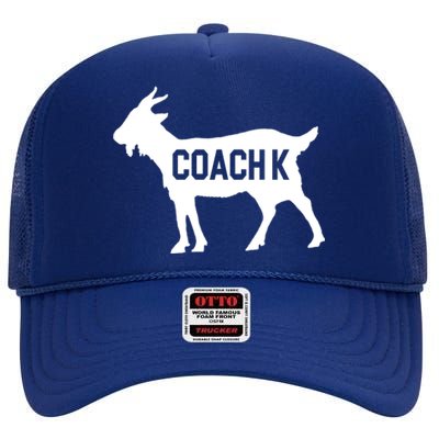 Coach K Goat High Crown Mesh Back Trucker Hat