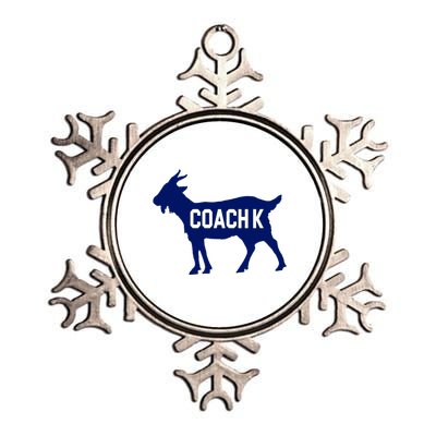 Coach K Goat Metallic Star Ornament