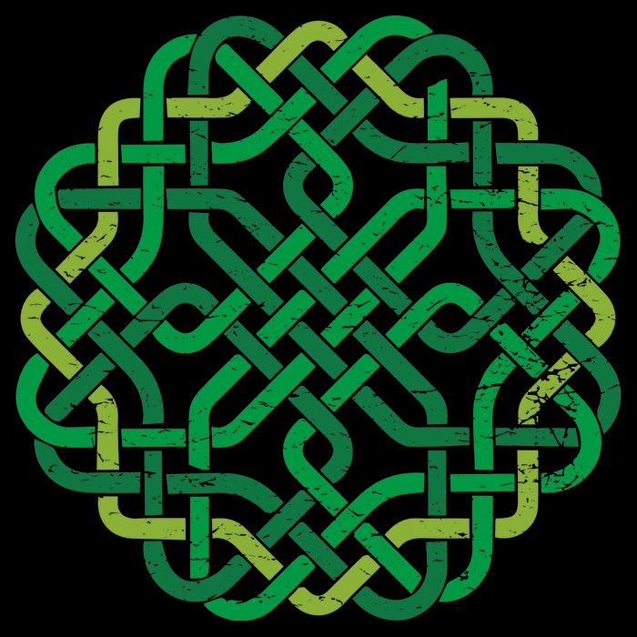 Celtic Knot Gaelic Knotwork St Patrick's Day Flexfit Unipanel Trucker Cap