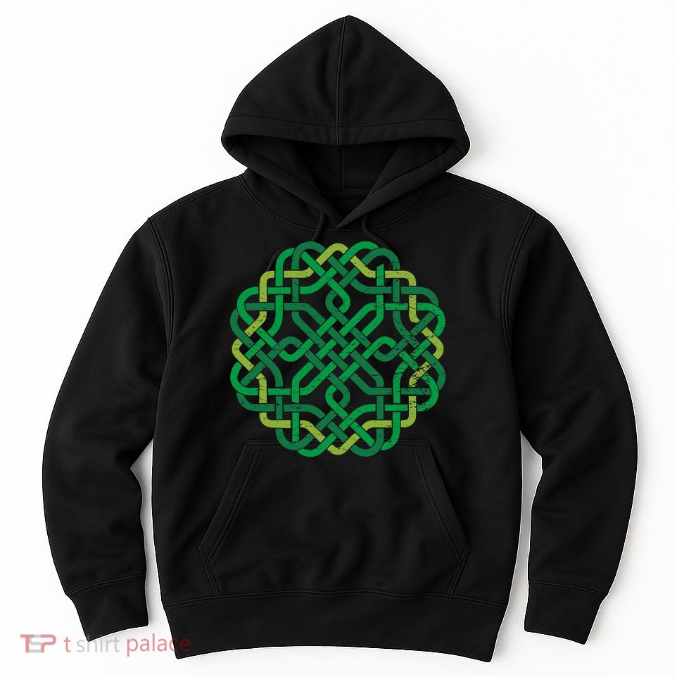 Celtic Knot Gaelic Knotwork St Patrick's Day Hoodie