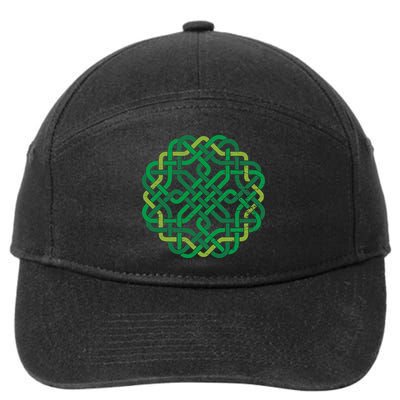 Celtic Knot Gaelic Knotwork St Patrick's Day 7-Panel Snapback Hat