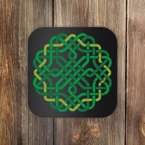 Celtic Knot Gaelic Knotwork St Patrick's Day Coaster