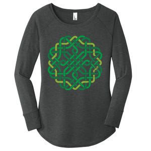 Celtic Knot Gaelic Knotwork St Patrick's Day Women's Perfect Tri Tunic Long Sleeve Shirt