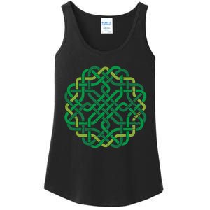 Celtic Knot Gaelic Knotwork St Patrick's Day Ladies Essential Tank