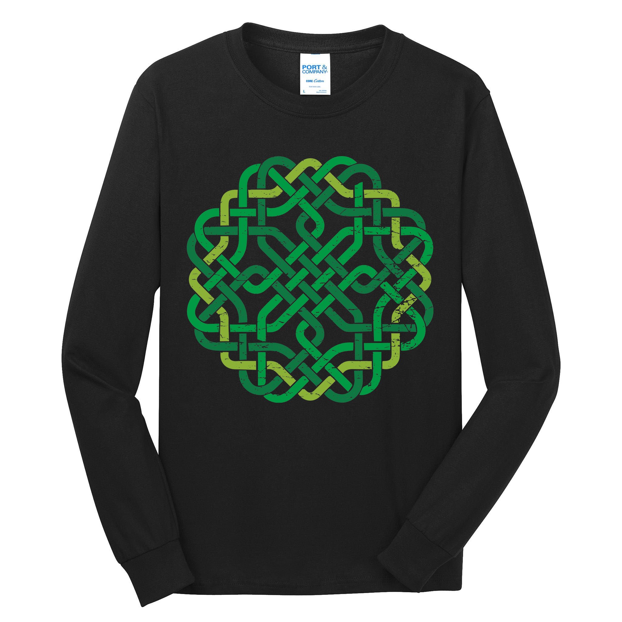 Celtic Knot Gaelic Knotwork St Patrick's Day Tall Long Sleeve T-Shirt