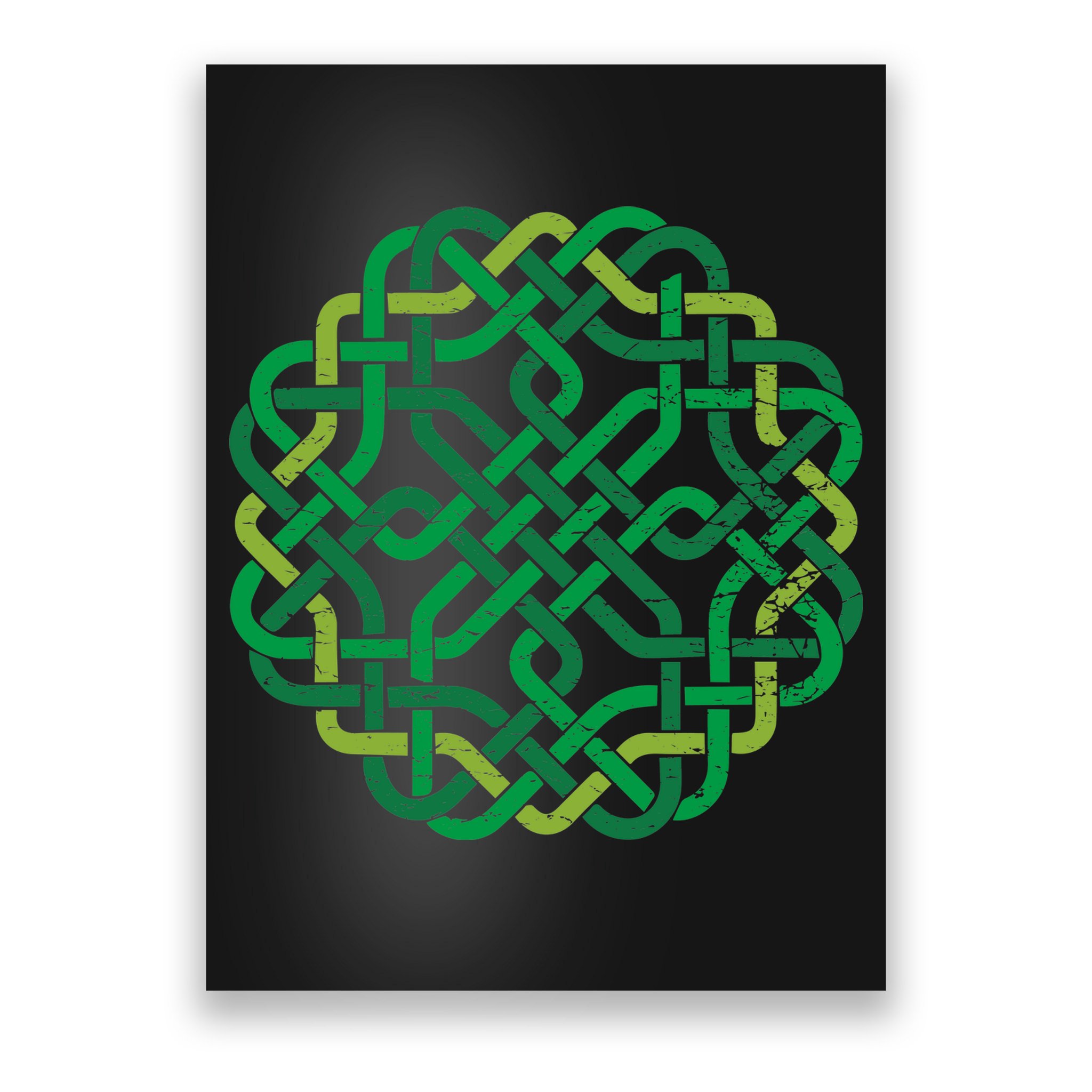 Celtic Knot Gaelic Knotwork St Patrick's Day Poster